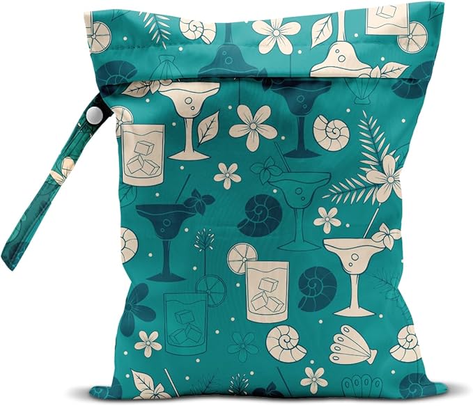 Beach Essentials, Wet Bag for Swimsuit Dirty Clothes Yoga Gym Diaper, Wet Dry Bag, Beach Vacation Essential for Travel Poor Bathing Summer Vibes