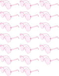 12/20Pcs Heart Shaped Sunglasses for Women, Party Favors Glasses for Wedding, Galentines, Valentines Decorations