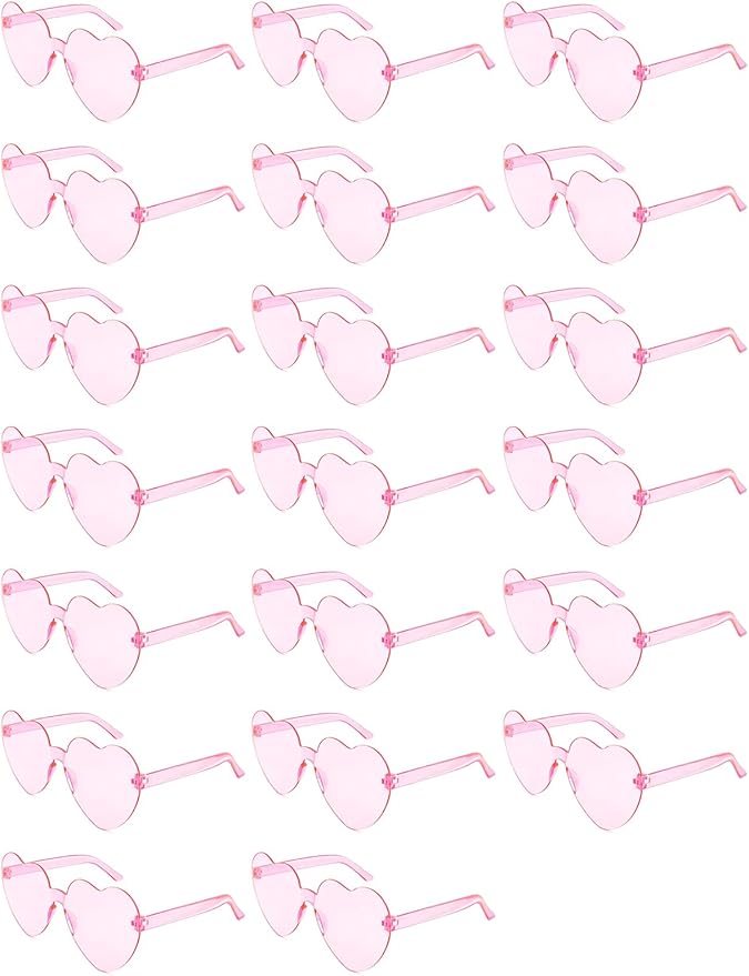12/20Pcs Heart Shaped Sunglasses for Women, Party Favors Glasses for Wedding, Galentines, Valentines Decorations