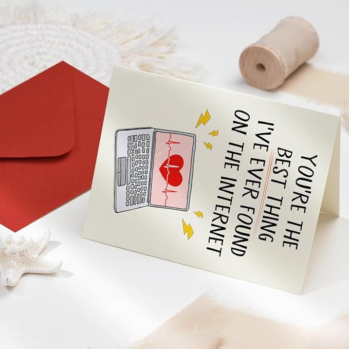 Romantic Valentines Card for Boyfriend,Funny Birthday Cards for Men Husband, Boyfriend Birthday Card, Funny Anniversary Card