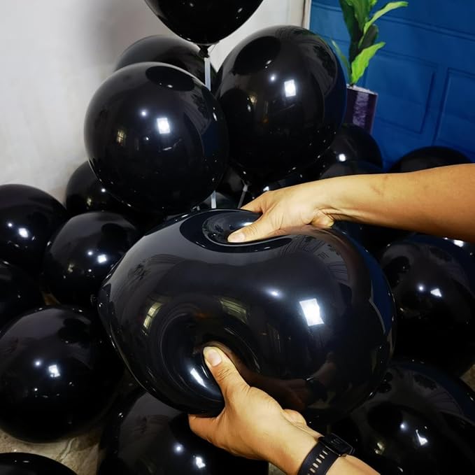 600 Pack Black Balloons - 12 Inch Black Latex Party Balloons - for Wedding, Birthday, Baby Shower, and More ZWZLIULIAN