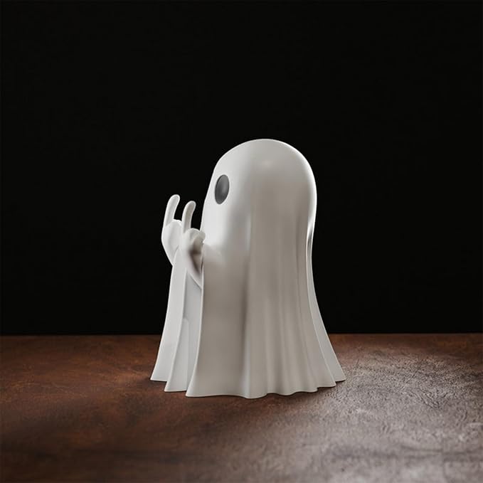Halloween Ghost Figurine, Halloween Decorations Indoor, Farmhouse Tiered Tray Decor, Spooky Home Decorations, Coffee Table Centerpieces Shelf Mantel Display