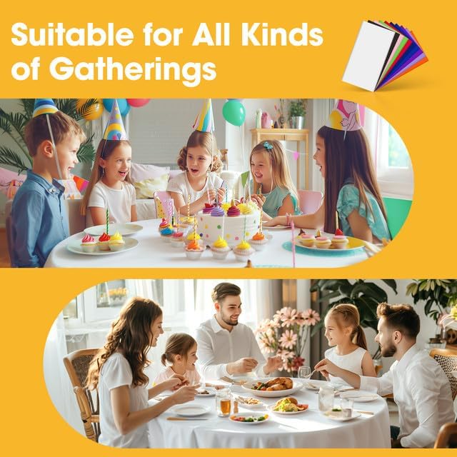 White Plastic Table Cloth Round Table 15 Pack, 84'' Tablecloth for Round Tables, Table Cloth for Disposable Use, Table Cover for Holiday Party, Gathering