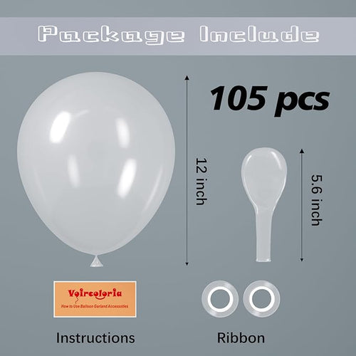 105pcs Clear Balloons 12inch Party Latex Balloons for Boys Girls Birthday Baby Shower Gender Reveal Wedding Sunflower Party Decorations