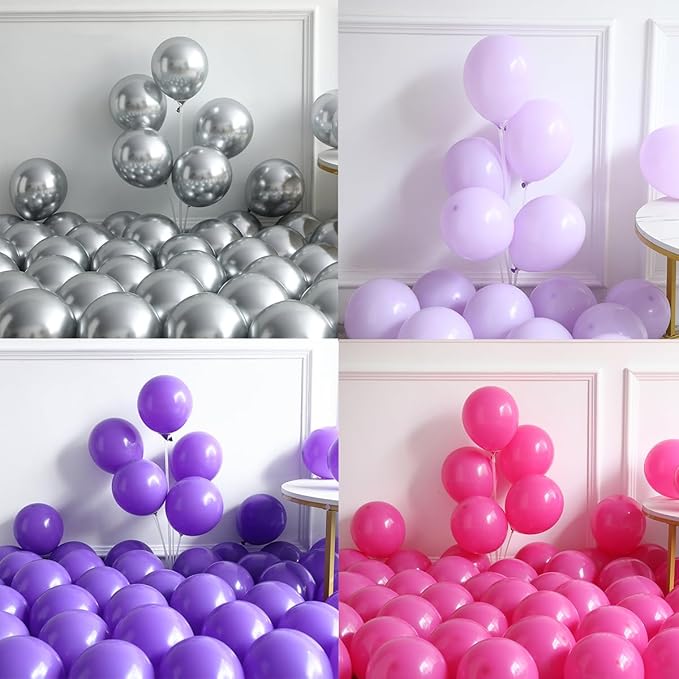 Music Hunter Balloon Arch Kit - 153Pcs Kpop Party Decorations with Disco Ball and Music Note Balloons, Pink Purple Silver Balloons for Disco Music Prom Fan Gatherings Girls Birthday Party Decorations