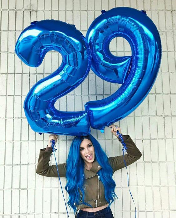Navy Blue Number 19 Balloon 40 inch, 19 Number Balloons, 19th Navy Blue Birthday Decorations, 19 Year Old Girls Boys Blue Party Supplies