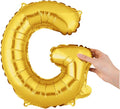 Restaurantware-Balloonify 16 Inch Letter Balloon, 1 Alphabet Party Balloon - Letter G, Self-Sealing, Gold Foil Mylar Finish, Hanging Loop, Decoration For Birthday, Wedding, Or Graduation