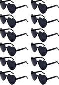 12/20Pcs Heart Shaped Sunglasses for Women, Party Favors Glasses for Wedding, Galentines, Valentines Decorations