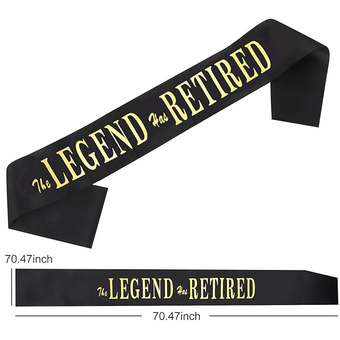 Retirement Party Decorations for Men Retired Sash and Crown Kit Happy Retirement Gifts for Men