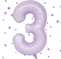 40 Inch Purple Number Balloons Light Purple 3 Balloon Matte purple Birthday Balloons 0-9 Birthday Wedding Party digital Decorations (Number 3)