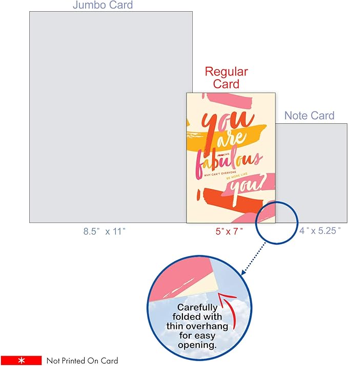 NobleWorks - 1 Sassy Happy Birthday Card Funny - Hilarious Grown-Up Card for Women, Wife, Stationery Humor - You are Fabulous C6409BDG