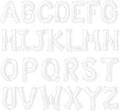 16 Inch White Letter Balloons Mylar Foil Alphabet Letter A-Z Balloons Set for Wedding Birthday Party Decoration Banner(26pcs Pack)