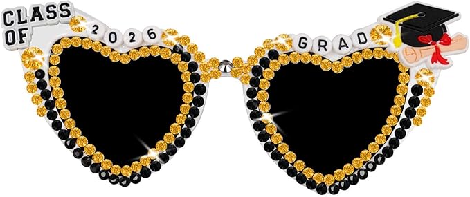 Class of 2026 Graduation Glassses Photo Props Grad Decor Accessories Sunglasses Party Favor Decorations