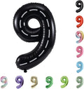 40 Inch Large Foil Helium Number Balloon Birthday Wedding Party 0-9 (Racetrack, 9)