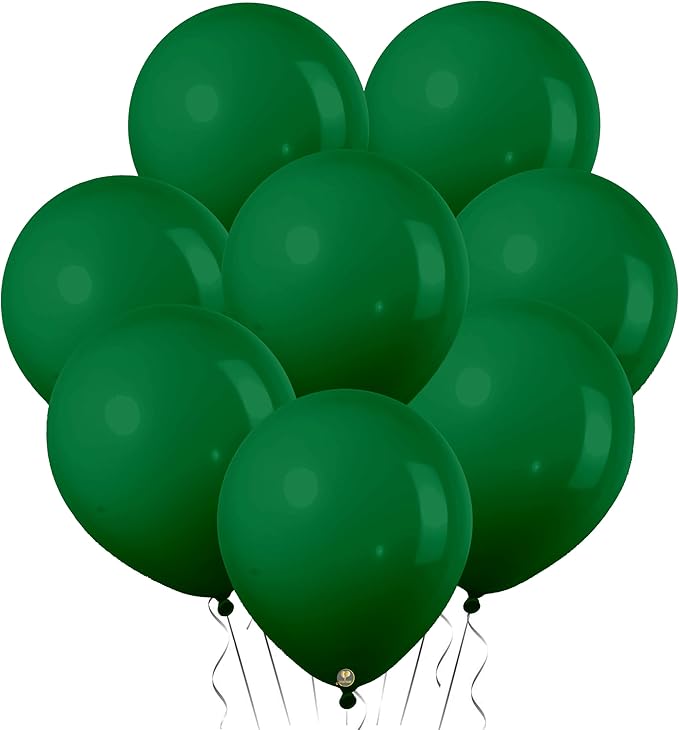 AFTERLOON® Biodegradable Mini Balloons 100 pcs Jade Green 5 Inch, Matte Color Thickened Extra Strong Latex Helium Float, Baby Shower Gender Reveal Garland Arch Wedding Birthday Party Decorations