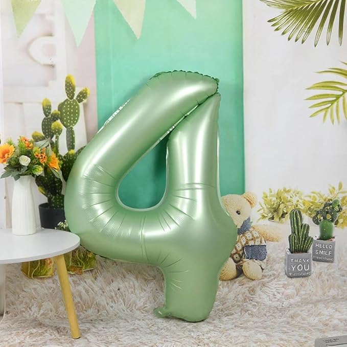 2 Numbers Balloon 40 Inch Olive Green Two Balloon Number Birthday Decor, 2nd 12 21st Party Celebration Decorations Graduations Wedding Baby Shower