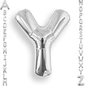 AULE 40 Inch Big Letter Balloon Silver Y Large Foil Helium Alphabet Balloons A-Z for Birthday Anniversary Graduation New Year Party Decoration Supplies
