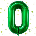 Green Number Balloons, 40 Inch Dark Green Balloon 0. Birthday Party Wedding Anniversary Decoration Children Girls Boys