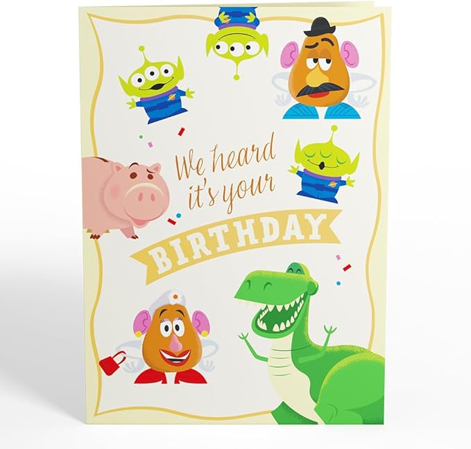 Lovepop Magical Disney & Pixar Toy Story 3D Pop-Up Birthday Card - for Him, Her, Kids, Boys, Girls, Men, Women - 5" x 7" - Envelope Included