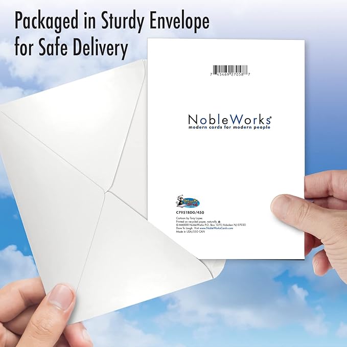 NobleWorks - Funny Birthday Greeting Card with 5 x 7 Inch Envelope (1 Card) Bday Ark Pinata C7951BDG