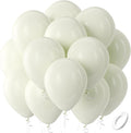 Bezente Beige Balloons Latex Party Balloons - 100 Pack 12 inch Round Helium Cream Ivory White Balloons for Wedding Birthday Gender Reveal Easter Tea Boho Decorations