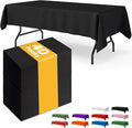 Black Plastic Table Cloth Rectangle Table 40 Pack, 54''×108'' Tablecloth for Graduation Decorations Class of 2025, Table Cloth for Disposable Use, Table Cover for Holiday Party, Gathering