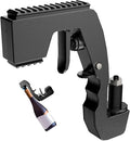 UPOFI Champagne Gun，Champagne Gun for Parties - Lightweight Plastic Sprayer with Adjustable rubber plug，Portable &Safe Beer Shooter for Birthdays, Weddings，Easy Clean & Reusable(Black)