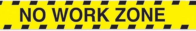 No Work Zone Party Tape Party Accessory (1 count) (1/Pkg)
