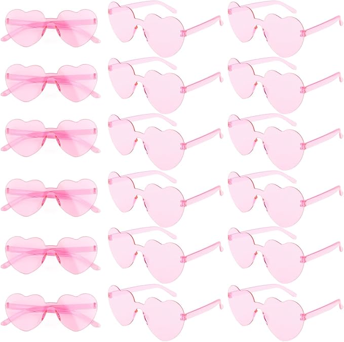 Heart Sunglasses 12/18/24 Pcs Heart Shaped Glasses for Women Cute Funny Party Glasses Party Favors Accessories