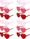Heart Sunglasses 12/18/24 Pcs Heart Shaped Glasses for Women Cute Funny Party Glasses Party Favors Accessories