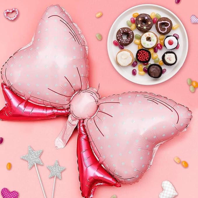 Pink Mouse Balloon Garland Arch, 136Pcs Pink Rose Polka Dots Balloon for Mouse Theme Birthday Girl Baby Shower Decoration