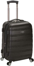 Rockland Melbourne Hardside Expandable Spinner Wheel Luggage, Carry-On 20", Black