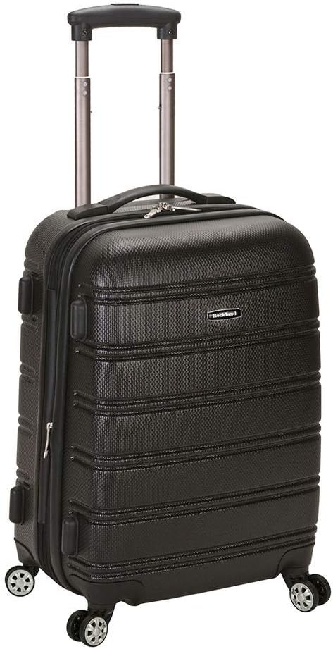 Rockland Melbourne Hardside Expandable Spinner Wheel Luggage, Carry-On 20", Black