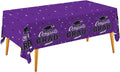 Gatherfun Graduation Party Decorations, Gongrats Grad Tablecover for Graduation Party Supplies, 3 pcs Purple Table Cloths, 54"x108"