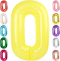 Number 0 Balloons 40 Inch Yellow Number Balloons for 10 20 30 40 50 60 70 80 90 100 Numbers Balloon Birthday Decorations Wedding Event Baby Shower