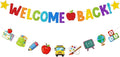 Welcome-Back To School Party-Decorations Supplies-Banner - 2pcs Rainbow Colorful Hanging Swirls Streamers,Kids Boys Girls Kindergarten College High Middle School Ceiling Garland Decor Panduola