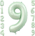 40 Inch Olive Green Large Number Balloons 0-9, Number 9 Balloons Foil Mylar Big Number Balloons, Helium Number Balloons Decorations For Birthday, Anniversary Events, Wedding Party
