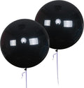 AZOWA 24 Inch Black Balloon 10 Large Latex Balloons for Party Wedding Birthday Baby Shower Decoration (Black, 10 Pcs)