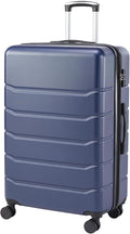 NEWBULIG 28 Inch Carry on Luggage, Lightweight Expandable Rolling Suit Case with TSA Lock, Hard Shell ABS Suitcase with Double Spinner Wheels, Blue