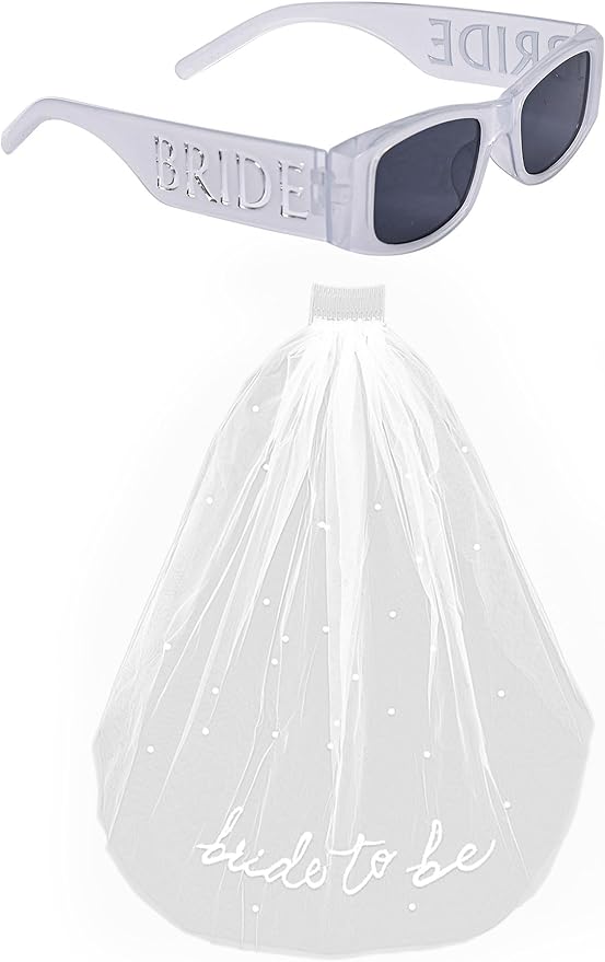 Bride to Be Veil Bachelorette Party Accessories, Bridal Shower Decorations, Engagement Gifts for Bride