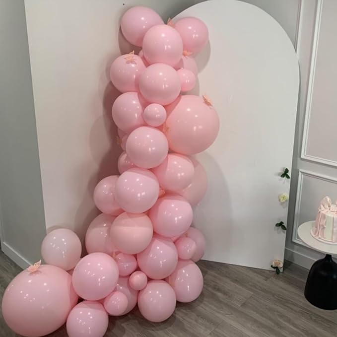 Light Pink Balloons Arch Baby Pale Pink Balloons Garland 103pcs Pastel Balloon Different Sizes Helium Latex Round Balloon Boho Girls Birthday Party Decoration Bridal Baby Shower Wedding