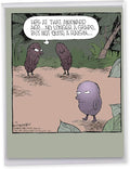 NobleWorks - 1 Big Funny Birthday Card Cartoon (8.5 x 11 Inch) - Jumbo Comic Humor, Group Greeting Card with Envelope - Almost a Raisin J2677BDG