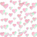 10 Pack 130ft Pink Holographic Heart Party Garland Asymmetrical Love Hanging Banners for Mothers Day Baby Shower Engagement Wedding Bridal Shower Decoration