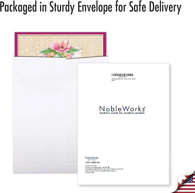 NobleWorks Jumbo 101th Milestone Birthday Greeting Card From Us 8.5 x 11 Inch with Envelope (1 Pack) Big, Jumbo Number Cake 101 J10111MBG-US