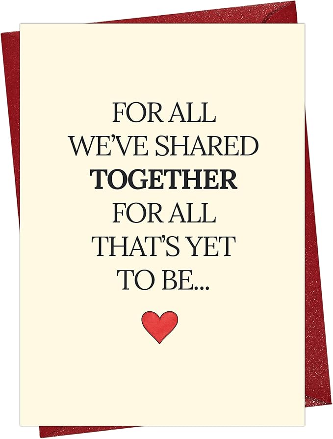 Cheerin Mothers Day Card with Envelopes - Romantic Cards for Wife, Girlfriend - Sentimental Mother's Day Card from Husband or Partner - Sweet Gift for Her on Mama's Day 5x7 Inch
