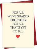 Cheerin Mothers Day Card with Envelopes - Romantic Cards for Wife, Girlfriend - Sentimental Mother's Day Card from Husband or Partner - Sweet Gift for Her on Mama's Day 5x7 Inch