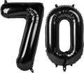 40 Inch Black Number 70 Digital Balloon,Jumbo Mylar Foil Helium Balloon for 70 Balloons for Birthday Party,Wedding Anniversary Party Decorations