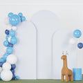 Wedding Arch Cover Set - 3 Sizes: 6FT, 6.6FT, 7.2FT - Double Sided Spandex Fitted Wedding Arch Stand Cover for Birthday Party, Bridal, Baby Shower