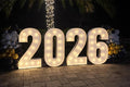 4FT 2026 Light Up Numbers Pre-Cut Frame Giant Marquee Numbers, Graduation, Grad 2026 Decoration