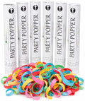 12" Biodegradable Confetti Cannons | 6 Pack Confetti Poppers Multicolored - Weddings, Birthdays & Parties | Air-Powered Poppers Shoot 25 Feet | Safe for Indoor & Outdoor.
